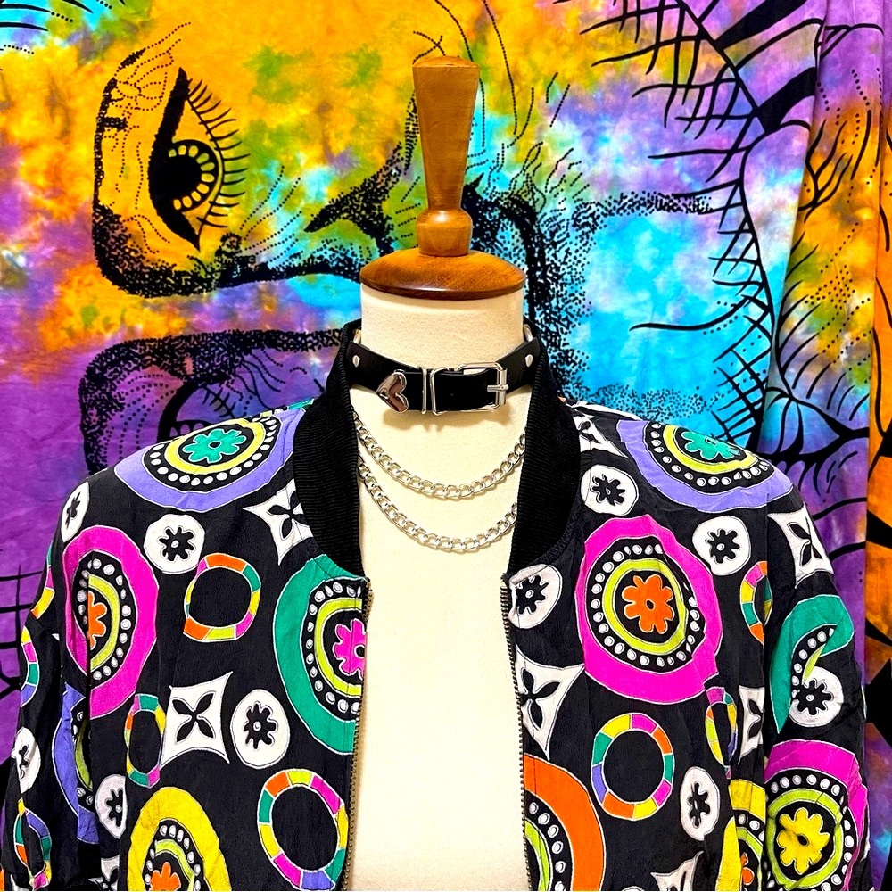 🌈 Amazing Colorful Vintage art jacket